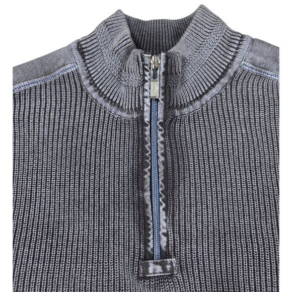 TOMMY BAHAMA JEANS 1/4 ZIP COTTON SWEATER - Picture 3 of 6